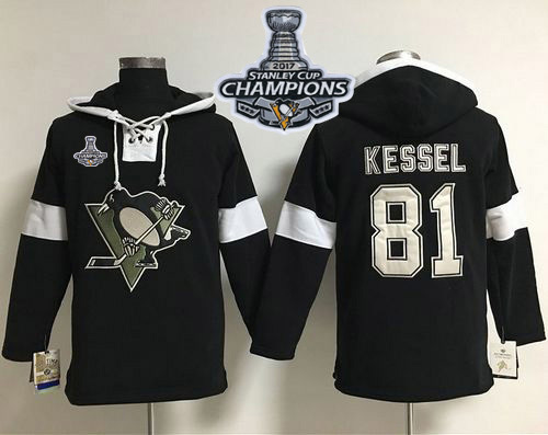 Penguins #81 Phil Kessel Black Stanley Cup Finals Champions Pullover NHL Hoodie